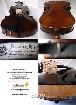 GOOD OLD GERMAN VIOLIN SCHUSTER -video RARE ANTIQUE MASTER? 046