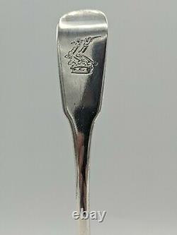 George IV Period Irish Crested Silver Saucer Ladle Christopher Eades Dublin 1823