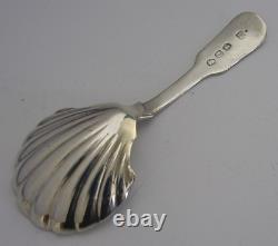 Georgian Sterling Silver Fiddle Thread Pattern Caddy Spoon 1815 Antique