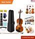 Handcrafted 3/4 Violin For Beginners Includes Accessories Antique Finish