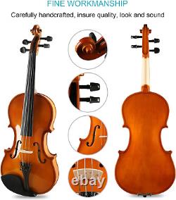 Handcrafted Beginner Violin Premium 1/2 Violin for Kids Adults Beginners Rea