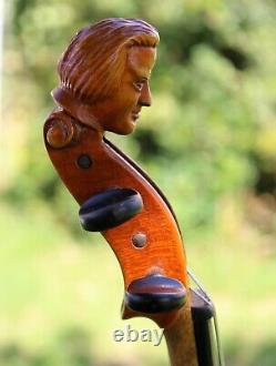 Handcrafted OLE BULL HEAD ANTIQUE OLD VIOLIN. LISTEN to the VIDEO