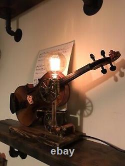 Handmade Elegant Vintage Violin Lamp By Ovdiem