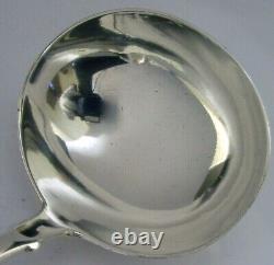 Heavy English Sterling Silver Chichester Family Crest Serving Ladle 1830 Antique