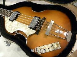Hofner Vintage Series 500/1'64 Violin Beatle Bass Left Hand Lefty with Case EUC