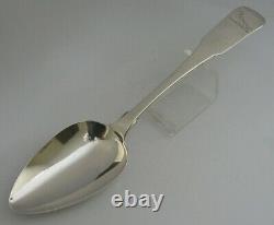 IRISH STERLING SILVER CARGILL FAMILY CRESTED SERVING SPOON 1803 66g GEORGIAN