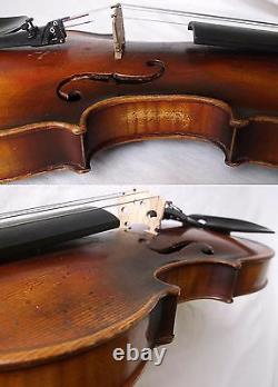 Interesting Old German Violin Video Antique Fine Rare? 938