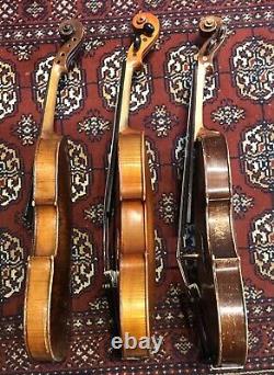 Interesting old violins (3) for repair