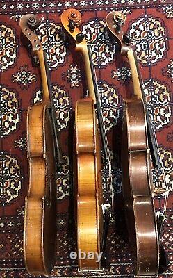 Interesting old violins (3) for repair