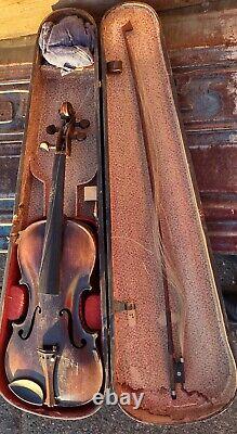 Johan Baptist Schweitzer Antique 4/4 Violin with Wood Case