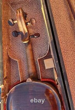 Johan Baptist Schweitzer Antique 4/4 Violin with Wood Case