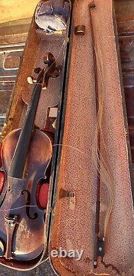 Johan Baptist Schweitzer Antique 4/4 Violin with Wood Case