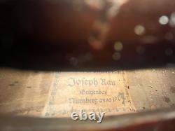 Joseph Rau Full size 4/4 Violin Germany Stradivarius Geigenbau Nurenburg 1907