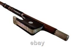 Karl Knilling Old Antique VTG Silver Mother of Pearl & Ebony Fine Violin Bow