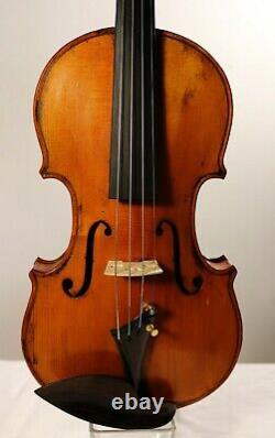 LISTEN the VIDEO! Old late19th century Antique German violin, Full, deep tone