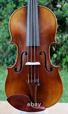 LISTEN to VIDEO! OLD Antique Germany Violin, Full and Deep Sound! 1906