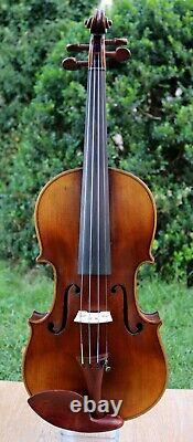LISTEN to VIDEO! OLD Antique Germany Violin, Full and Deep Sound! 1906