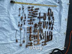 LOT(49) ANTIQUE Vintage instrument repair clamps, violin, guitar mandolin tools