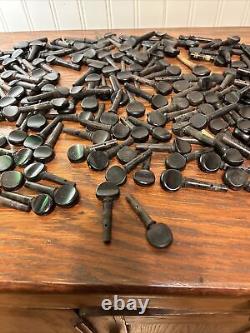 Lot Of 175 Antique Vintage Violin Fiddle Pegs Mixed Mostly Ebony