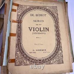 Lot Of 75+ Vintage Antique Sheet Music & Books Violin Piano 1890s 1950s