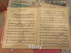 Lot of 123+ Antique Vintage Sheet Music ragtime black Americana Italian ships