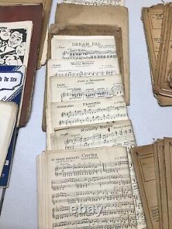 Lot of 52x Sheet Music Orchestrations for Small Orchestra Antique Vintage