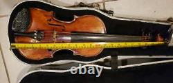 MAKE OF DISTINCTION VIOLIN Instrument Case Rare Vintage Antique NO BOW INCLUDED