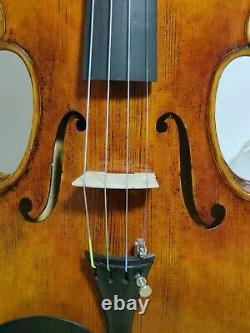 Master 4/4 Violin Antique Style 1PC flamed maple back old spruce top hand made