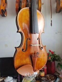 Master 4/4 Violin Stradi Model flamed maple back old spruce top hand made A