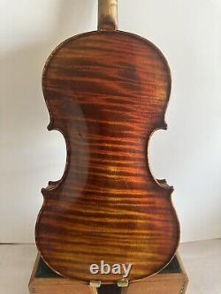 Master 4/4 violin Flamed maple back spruce top hand old antique Style K3922