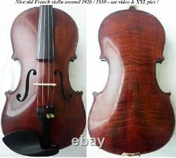 NICE OLD FRENCH VIOLIN 1920 / 1930 video ANTIQUE RARE? 549