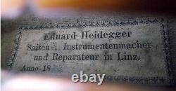 OLD AUSTRIAN VIOLIN HEIDEGGER 1873 -video- ANTIQUE MASTER? 722