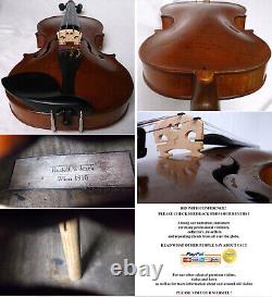 OLD AUSTRIAN VIOLIN R. WILCZEK 1910 -video- ANTIQUE MASTER? 813