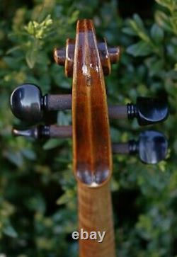 OLD Antique GERMAN VIOLIN-LISTEN to VIDEO! Stradivarius model, Circa 1900