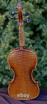 OLD Antique GERMAN VIOLIN-LISTEN to VIDEO! Stradivarius model, Circa 1900