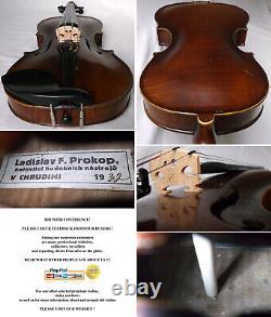 OLD CZECH VIOLIN LADISLAV F. PROKOP VIDEO ANTIQUE violino? 876