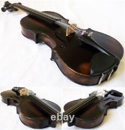 OLD GERMAN 19th C VIOLIN W. RIEDL 1894 -video- ANTIQUE MASTER? 295