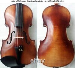 OLD GERMAN STRADIUARIUS VIOLIN 1950s/60s VIDEO ANTIQUE? 568