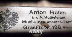 OLD GERMAN VIOLIN A. HUELLER -video- RARE MASTER ANTIQUE? 440