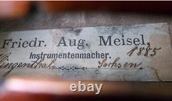 OLD GERMAN VIOLIN F. A. MEISEL 1885 see video ANTIQUE MASTER? 926