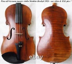 OLD GERMAN VIOLIN MATTHIAS HOELZEL 1921 -video- ANTIQUE MASTER? 930