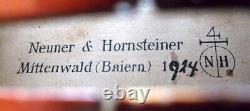 OLD GERMAN VIOLIN NEUNER & HORNSTEINER video? ANTIQUE MASTER? 561