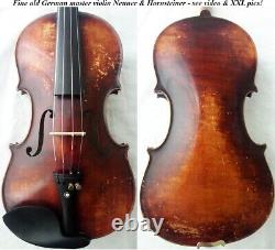 OLD GERMAN VIOLIN NEUNER & HORNSTEINER video? ANTIQUE MASTER? 569