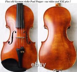 OLD GERMAN VIOLIN PAUL PRAGER 1930 video ANTIQUE MASTER? 939