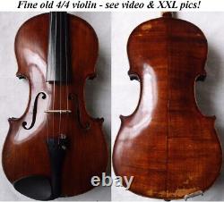 OLD GERMAN VIOLIN early 1900 video ANTIQUE MASTER RARE? 226