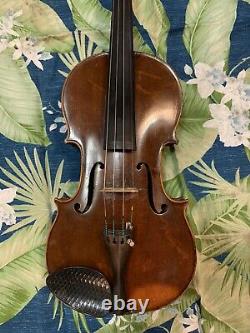 Old ANTIQUE 4/4 French Violin J Barbe Vintage c. 1880