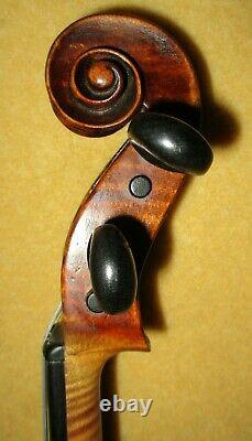 Old Antique 1780 Vintage Grafted Neck Italian Label 4/4 Violin-Reduced4FastSale