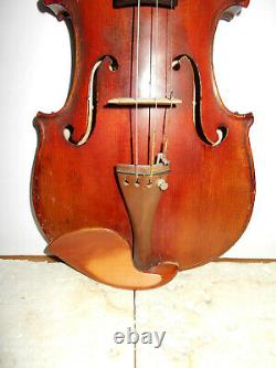 Old Antique Vintage American Birdseye Maple 2 Pc Back Full Size Violin NR