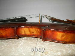 Old Antique Vintage American Birdseye Maple 2 Pc Back Full Size Violin NR