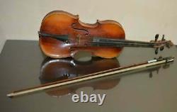 Old Antique Vintage Violin with Bow 4/4